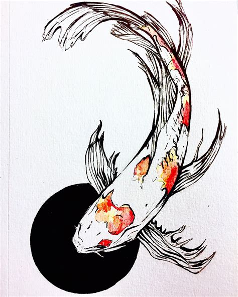 Koi Fish Discover Koi Fish Drawing Koi Art Fish Artwork