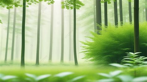 Blurry Green Nature Forest Landscape Background Wallpapers Background