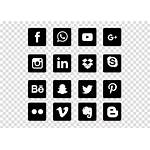 Transparent Social Icons Background Networking Grey Thank