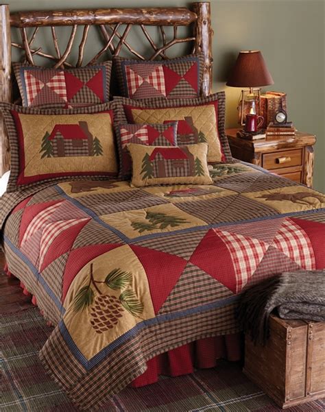 Buy quilt covers with click & collect. Cabin Quilt - BlackMountainQuilts.net - Quilted Bedding ...