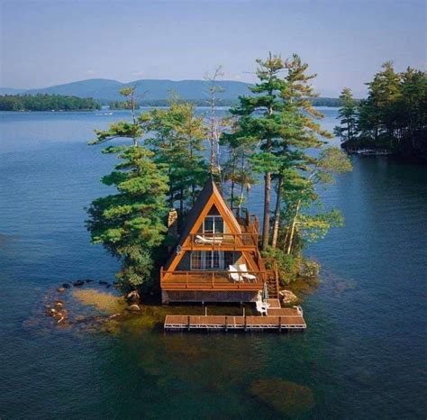 Cabin On Lake Winnipesaukee New Hampshire Oddlysatisfying