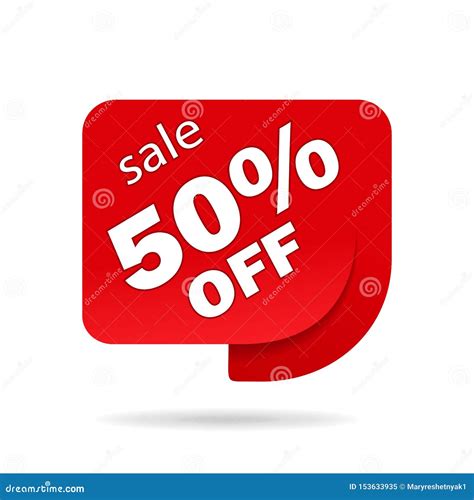 Label Sale Of Special Offer Red Promo Sticker Of Discounticon Tag For