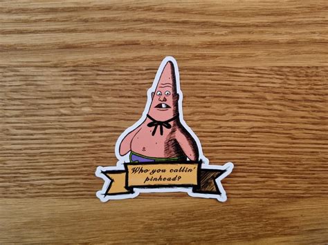 The Pinhead Larry Sticker I Made Rspongebob