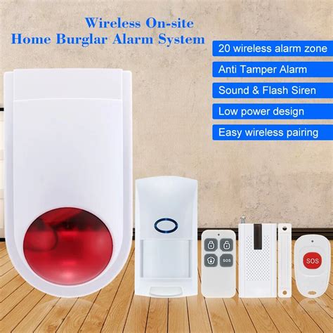 Mini 433mhz Wireless On Site Home Security Burglar House Alarm Siren