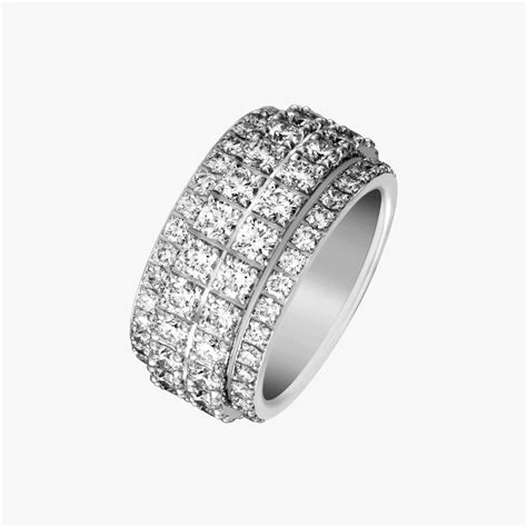 White Gold Diamond Ring Piaget Luxury Jewellery G34py900 Silver