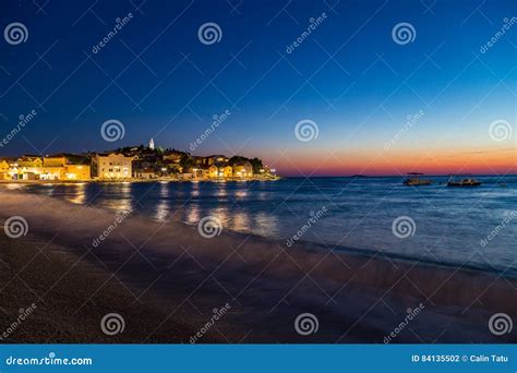 Sunset On The Adriatic Sea In Croatia In Summer Stock Photo Image Of