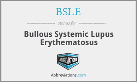 Bsle Bullous Systemic Lupus Erythematosus