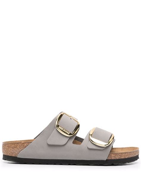 Birkenstock Arizona Double Strap Sandals In Grau Modesens