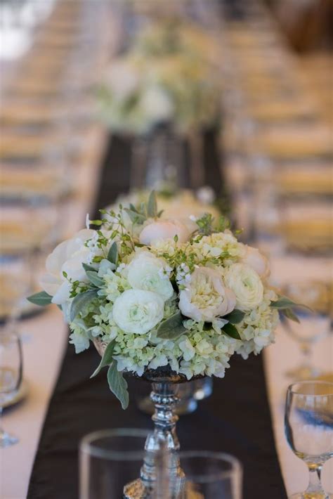 Beautiful Elegant Green And White Centerpieces White Centerpiece