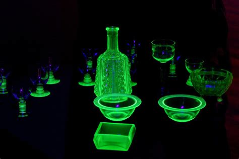 Tinged varying shades of yellow, vaseline glass can have an oily sheen to it, and is generally, although not always, translucent. Uranium Glass - Collectible Radioactive Glassware From a ...