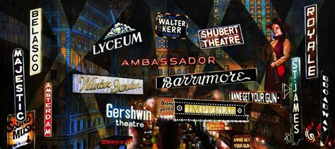 Broadway Lights Professional Scenic Backdrop Theatreworlds Stylized
