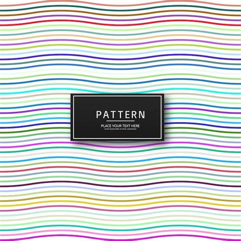 Free Vector Elegant Colorful Lines Pattern Background