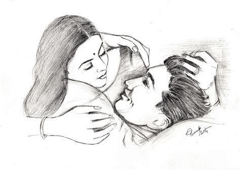 Sketches And Drawings Romantic Couple Pencil Drawing