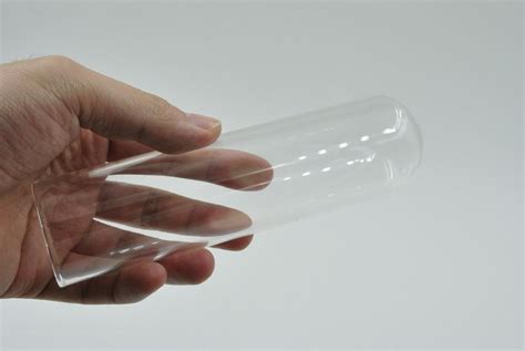 151020 Large Big Hollow Glass Tube Dildo Crystal Penis