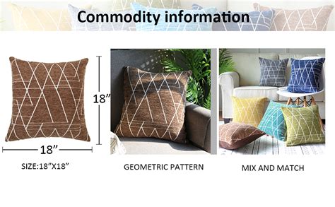 Top Finel Geometric Decorative Throw Pillow Covers Soft