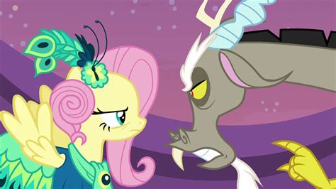 Image Discord And Fluttershy Arguing S5e7png My Little Pony