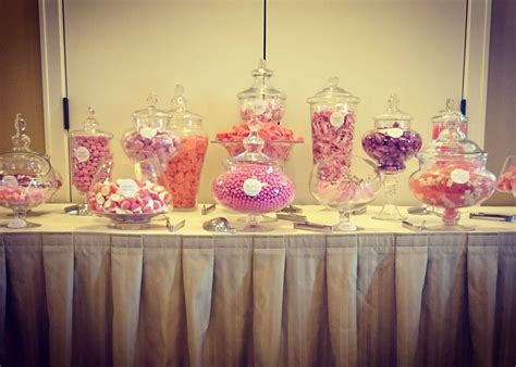 Yummy Pink Candy Buffet Pink Candy Buffet Sweet Buffet Candy Buffet