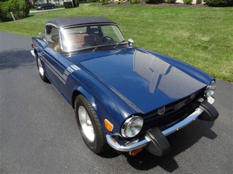 Triumph Tr6 Blue In Excellent Condition And Ready To Enjoy Classic