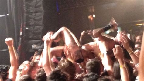 Girl Gets Stripped While Crowd Surfing Naked