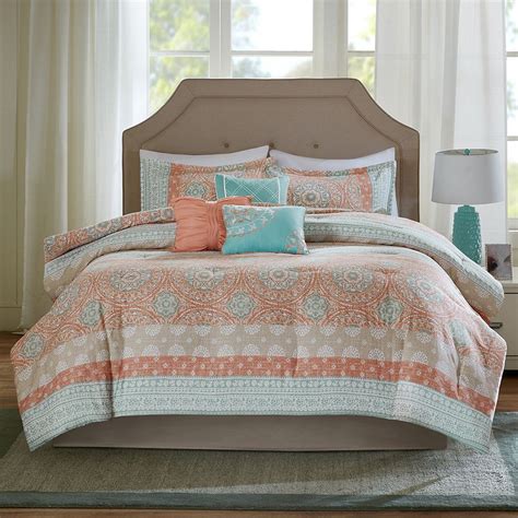Discover bedding comforter sets on amazon.com at a great price. Madison Park Rosie Coral 7-piece Comforter Set | Comforter ...