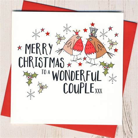 Handmade Sparkling Special Couple Christmas Card