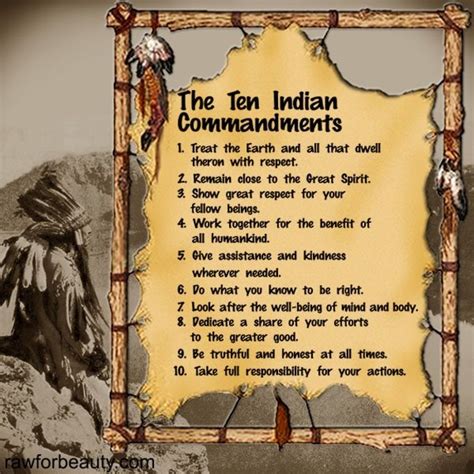 10 Indian Commandments Quotes Pinterest Indian And Truths
