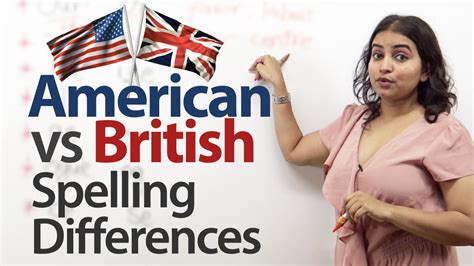 British Vs American English Spelling Differences Free English