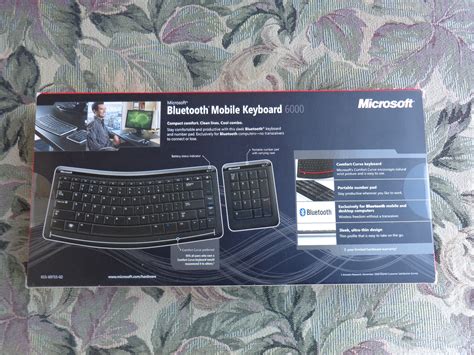 Microsoft Bluetooth Mobile Keyboard 6000 With Number Pad Cxd 00001