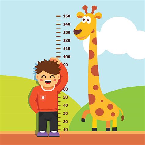 Child Measuring Height Illustrations Royalty Free Vector Graphics
