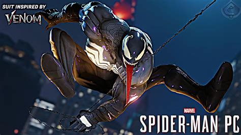 Marvels Spider Man Pc New Venom Free Roam Gameplay Mod Youtube