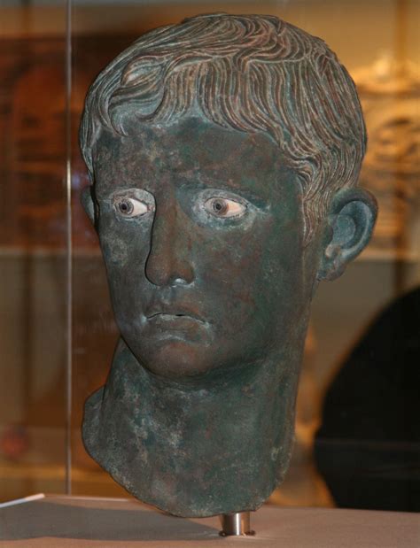 Augustus Grandnephew Of Caesar 63 Bc 14 Ad Bronze Roman Artwork
