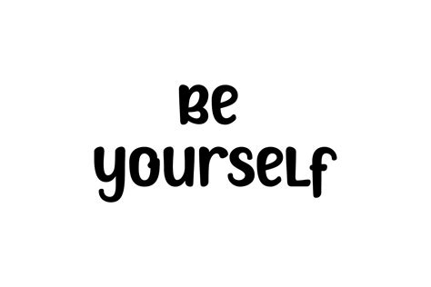 Typography Quotes Be Yourself Graphic By Magangsiswasmk · Creative Fabrica