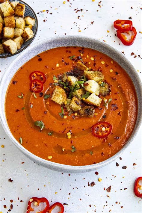 Roasted Red Pepper Soup Chili Pepper Madness