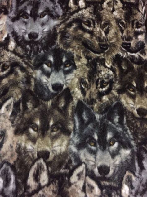 Zoofleece Camouflage Wolf 60x60 Blanket Camo Quilt Throw Etsy