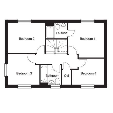 Manchester city centre is just 4 miles to the west of the site. Taylor-Wimpey-The-Kentdale-4-Bedroom-First-Floor-2d ...