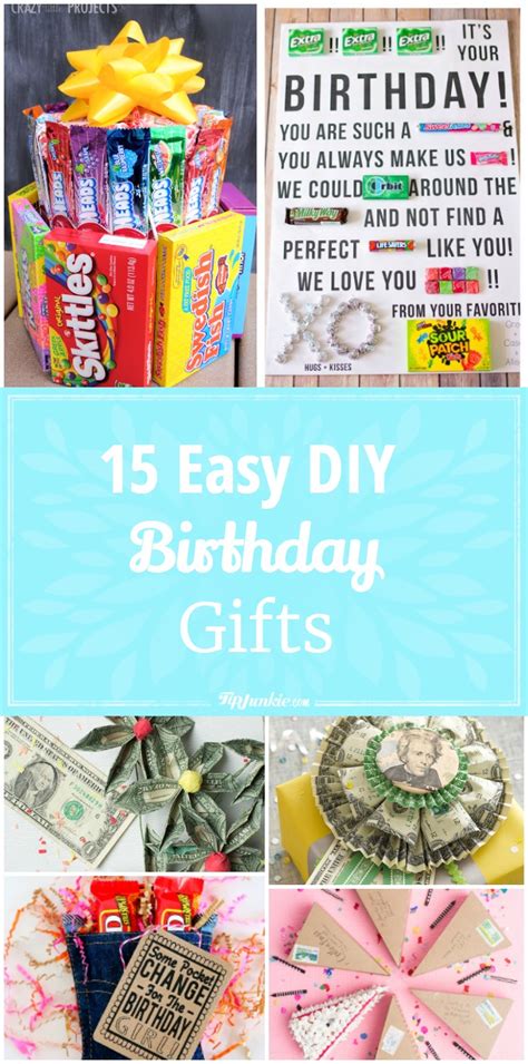 Returngiftsidea #giftwrap return gifts idea for birthday party & see how to gift wrap at home too. 15 Easy DIY Birthday Gifts - Tip Junkie