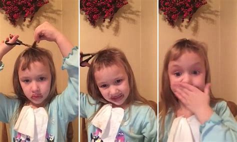 Video Shows Young Girl Attempting To Cut Her Own Hair For A Makeover