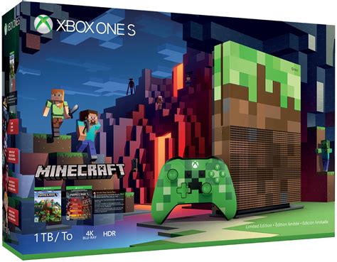 Microsoft Xbox One S 1tb Minecraft Limited Edition Bundle 23c 00001