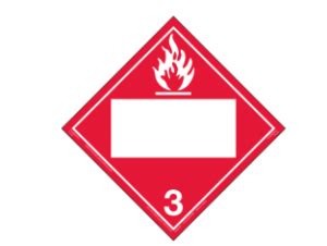 Hazard Class Flammable Liquid Removable Self Stick Vinyl No Un N