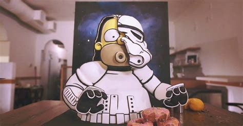 Una Artista Repostera Convierte A Homero Simpson En Un Stormtrooper De