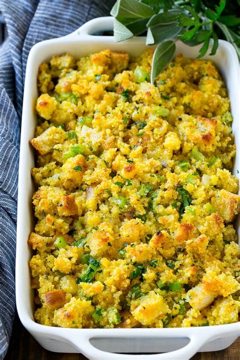Place half of the cornbread mixture in the prepared baking dish. Here you go! 5 of the best Thanksgiving stuffing recipes ...