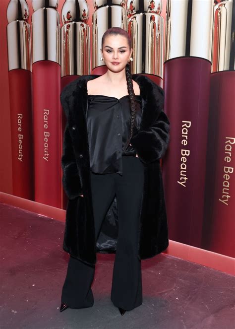Selena Gomez At Rare Beauty Soft Pinch Tinted Lip Oil Collection Launch