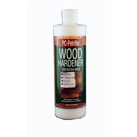 Penetrates into wood surfaces and strengthens and reinforces old wood fibers. PC Products 16-oz. PC-Petrifier Wood Hardener-164440 - The Home Depot