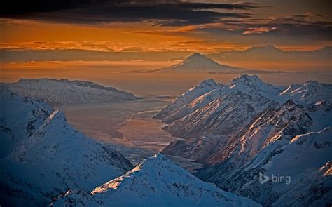 Chigmit Mountains Alaska October 2015 Bing Wallpaper Wallpapers View
