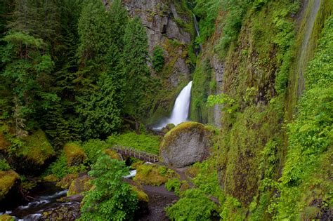 Wahclella Falls Oregon Waterfall Wallpaper Hd Nature 4k Wallpapers