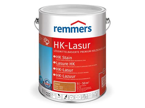 Buy Remmers HK Stain Teak, 5 litres, Decorative, Solvent-Based Premium