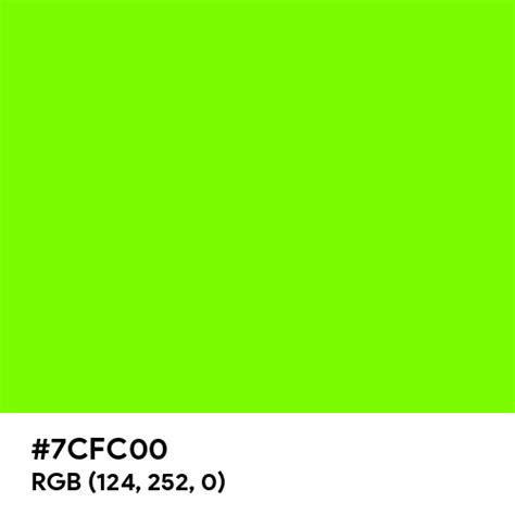 Lawn Green Color Hex Code Is 7cfc00