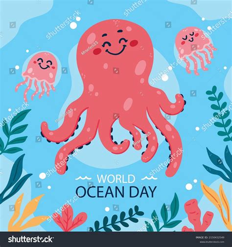 Lets Save Our Oceans World Oceans Stock Vector Royalty Free