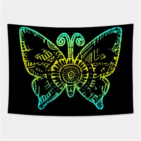 Maori Tribal Tattoo Butterfly Butterfly Tapestry Teepublic