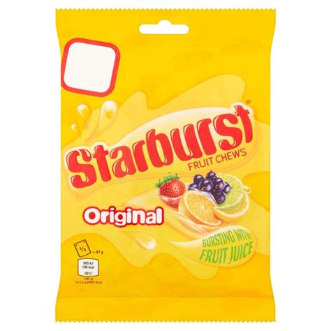 Starburst Original Fruit Chews Bursting With Fruit Juice Candy 141g